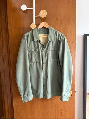 Men's Military-Style Olive Field Jacket